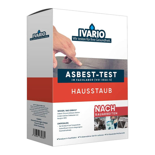 IVARIO Asbest-Test Hausstaub - Raumluft Asbestfasern Analyse