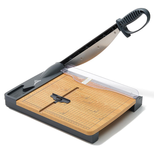 JIELISI Holz-Guillotine-Papierschneider Manuell – 32 Blatt A4