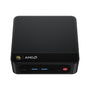 Beelink SER5 Mini PC - AMD Ryzen 5 5500U, 32GB RAM, 500GB SSD. Schwarzer, kompakter Quader für tägliche Anwendungen.