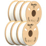 GratKit PETG 3D-Drucker Filament - 1.75mm 6kg Weiss. Weißes 1.75mm PETG-Filament auf Spule für den 3D-Druck.