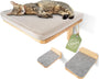 WOOWOOD Kletterwand Set Katzen inkl. 2 Treppen – Stabil