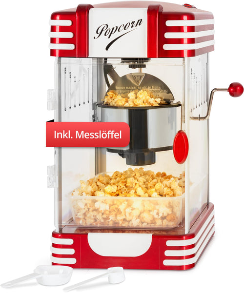 Stagecaptain PCM-300 Retro Popcornmaschine – Rot-Weiss. Klassische, rot-weisse Maschine zur Zubereitung von Popcorn für den Heimgebrauch.