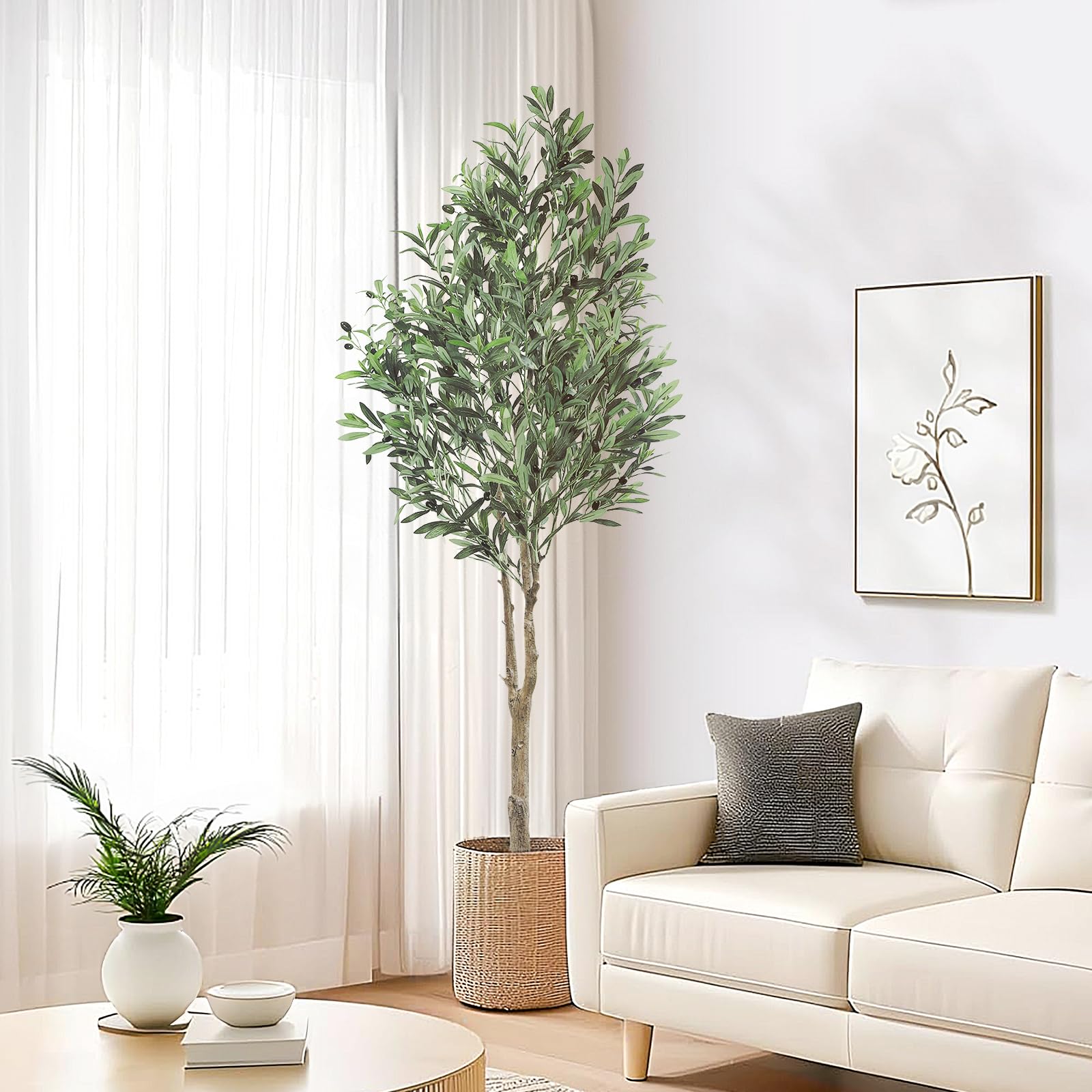 Oc'leaf Künstlicher Olivenbaum im Topf 180 cm –