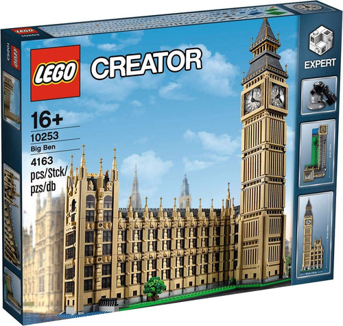 LEGO Creator 10253 Big Ben Architektur Modellbausatz für Erwachsene: Braunes Uhrturm-Modell zur originalgetreuen Nachbildung.