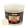 Isolbau Holz-Spachtelmasse 5 kg - Fichte für Holzreparatur. Fichtenfarbene Paste im Behälter füllt Risse und Löcher in Holz.
