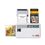 Kodak Mini 2 Retro Mobiler Fotodrucker für Smartphone – Weiss Bundle. Weißes Gehäuse im Retro-Stil. Druckt Fotos kabellos vom Smartphone.