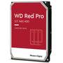 WD Red Pro 18TB 3.5 Zoll NAS Interne Festplatte 7200 RPM. Rechteckige, silber-schwarze Einheit speichert Daten in NAS-Systemen.