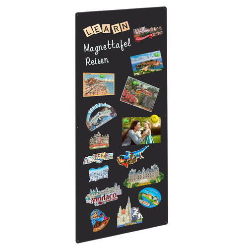 Magnettafel Schwarz 60x90cm – Magnetische Pinnwand Memoboard