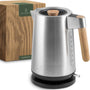 WALDWERK Design Wasserkocher - Edelstahl Eichenholz 1,7L