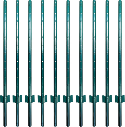 ARIFARO U-Zaunpfosten Kein Graben - 122cm, 10er-Pack