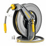 GLAHODEN Doppelarmiger einziehbarer Luftschlauchtrommel - 20M. Doppelarm-Trommel für die automatisierte und ordentliche Druckluftversorgung in Werkstätten.