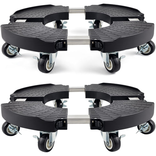 Pflanzenroller Rund 2er-Set – Aussenbereich, Verstellbar 38-51cm