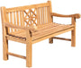 CLP Teak Vollholz Gartenbank Florida I – Sitzbank 150 cm. Eine robuste Teakholzbank für komfortables Sitzen im Garten.