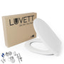 LUVETT C100 WC-Sitz – Absenkautomatik universell oval weiss
