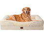 EHEYCIGA Orthopädisches Hundebett gross – Memory Foam, Beige