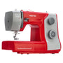 VERITAS Power Stitch 17 Mechanische Nähmaschine Einfädelhilfe. Kompakte, weiße Maschine zum Nähen von robusten Stoffen und mehreren Lagen.