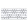 Apple Magic Keyboard Tastatur - deutsches Layout. Flache, silberfarbene Tastatur für präzise Texteingabe und Computersteuerung.