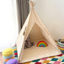 ALRITHO Tipi Zelt für Kinder – Sandburgen Beige