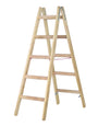 Hymer 7141010 Holz-Sprossenstehleiter - 2x5 Sprossen. Naturfarbene Holz-Stehleiter mit beidseitig 5 Sprossen zum Arbeiten in der Höhe.