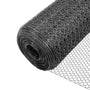 VOUNOT Maschendrahtzaun Sechseckgeflecht – 13mm, 100x50m, PVC Grau. Graues Sechseckgeflecht für Garten, Geflügel, Kleintiere.