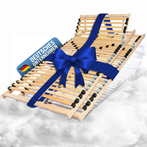 Coemo Lattenrost 7-Zonen 90x200 cm 2er-Set Kopfteil verstellbar