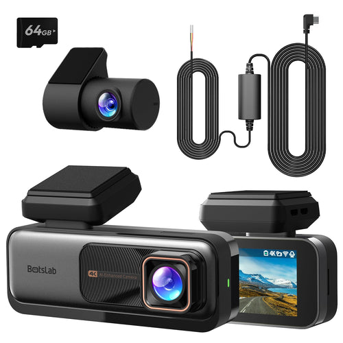 BOTSLAB Dashcam Auto 4K+2K Vorne Hinten GPS WiFi
