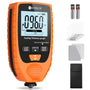 Neoteck Lackdickenmessgerät Auto – Stahl Alu 0-1500μm. Schwarz, rechteckig, mit Display. Misst Lackdicken an Fahrzeugen.