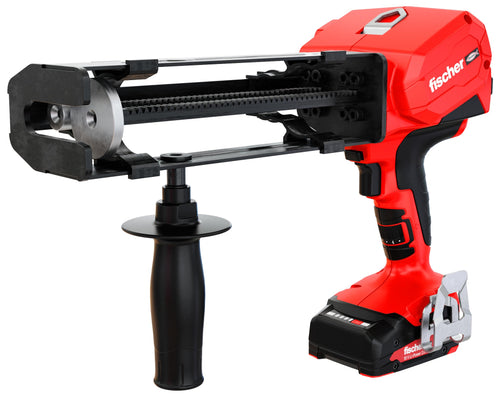 fischer Akku-Auspressgerät FIS DB S Pro – Set mit Akku. Blau-schwarz. Zur präzisen Applikation von Ankerharz-Kartuschen.