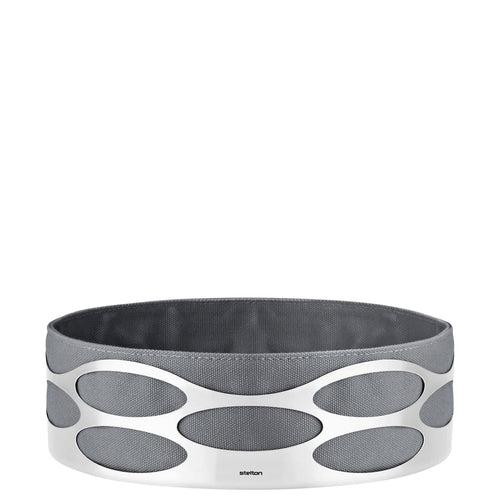 Stelton Embrace Brotschale x-28-3-4 – Edelstahl, Taupe. Eine schalenförmige Brotschale zur Aufbewahrung und zum Servieren von Brot.