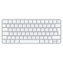 Apple Magic Keyboard mit Touch ID für Mac (Apple Chip) – Deutsch. Flaches, silbernes Tastatur mit Touch ID für Mac-Eingabe.