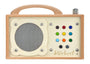 hörbert Musikbox für Kinder – International, mit Mikrofon. Robuste Holzkiste mit Tasten. Spielt Audioinhalte und nimmt Sprache auf.