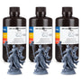 ELEGOO ABS-Like 3.0 3D Drucker Resin – 3 x 1000g Grau: Zur Erstellung widerstandsfähiger Modelle im Harz-3D-Druck.