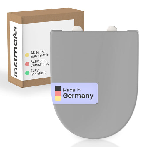 instmaier Alma WC-Sitz mit Absenkautomatik - Manhattan Grau D-Form
