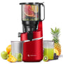 AMZCHEF Automatischer All-In-One Slow Juicer 250W 145mm – Tiefrot