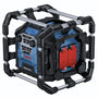 Bosch Professional 18V System Akku Baustellenradio GPB 18V-5 SC, blau-schwarz, rechteckig. Zur Wiedergabe von Radio und Musik auf Baustellen.