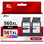 CanPick PG-560XL CL-561XL Druckerpatronen - Multipack Ersatz Canon. Schwarz- und Farbtintenpatrone. Zum Drucken für Canon Drucker.