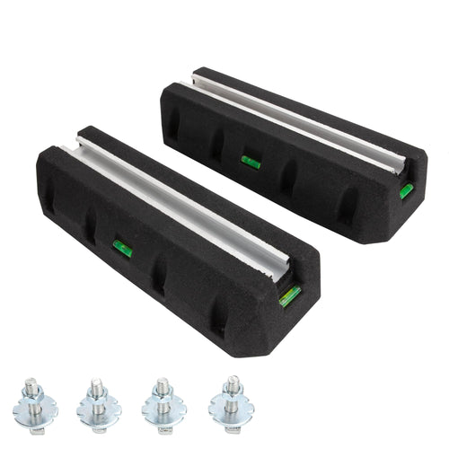 Cherbowing Bodenkonsole Dämpfungssockel Klima-/Wärmepumpe 450mm Schwarz