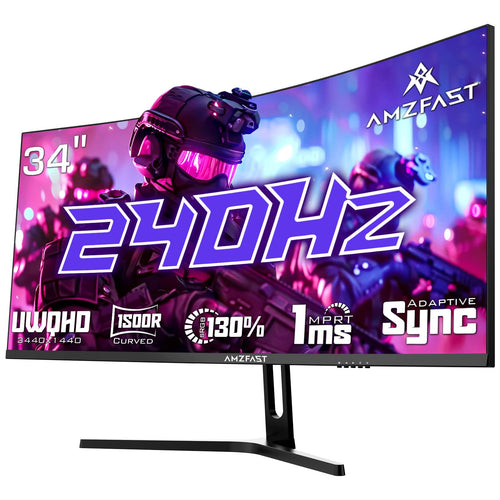 Amzfast AMZG34C5QPro Curved Gaming Monitor - 34 Zoll 240Hz