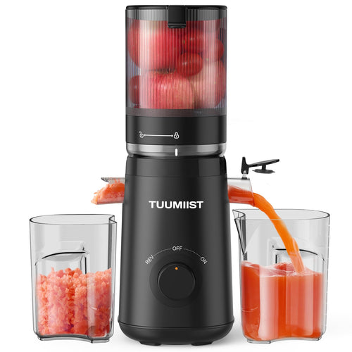 TUUMIIST Slow Juicer Entsafter - Extragrosser 135mm Einfüllschacht