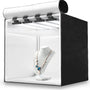HAVOX HPB-40XD Fotostudio: Quadratisches 40x40cm Lichtzelt mit integriertem LED-Tageslicht zur professionellen Produktfotografie.