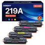 NOGIVY 219A Toner Kompatibel für HP - 4er-Pack Farbset