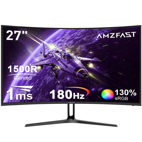 Amzfast AMZG27C1 Curved Gaming Monitor - 27 Zoll, 180Hz