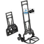 ATHLON TOOLS Treppensteiger-Sackkarre klappbar Aluminium – langer Griff 110cm. Silberfarben. Zum Lastentransport auf Treppen.