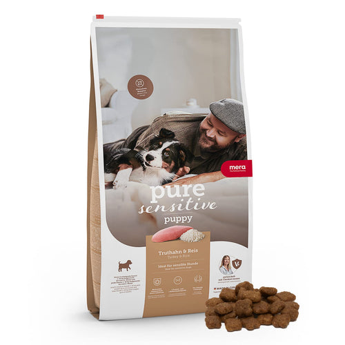 MERA Pure Sensitive Puppy Welpenfutter - Truthahn & Reis 12.5kg