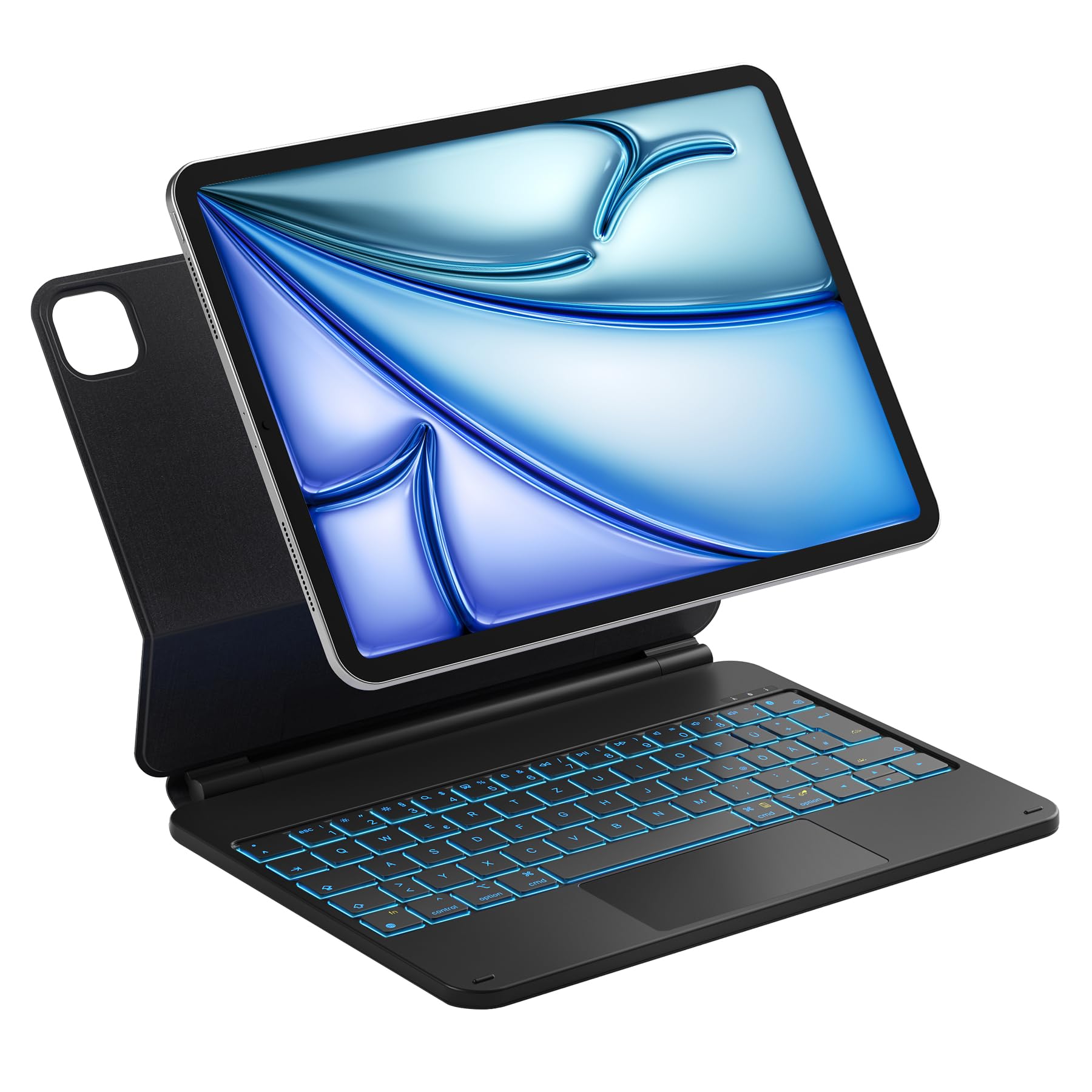 Inateck NeoMagic Magnetische Tastatur Hülle – iPad 11 zoll KB09119, schwarze, rechteckige Tastaturhülle. Bietet eine vollwertige Tastatur und schützt das iPad 11.