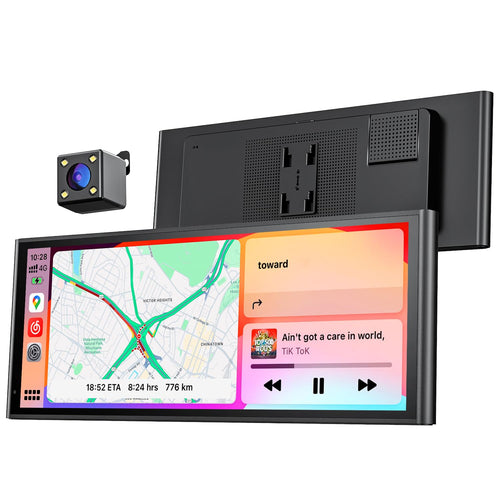 Krunia 9.26" Drahtloses Tragbares CarPlay Android Auto Display