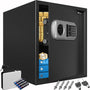 DEUBA XXL Elektrischer Tresor Safe 35x40x40cm Schwarz, quaderförmig. Zur sicheren Aufbewahrung von Wertsachen und Dokumenten.