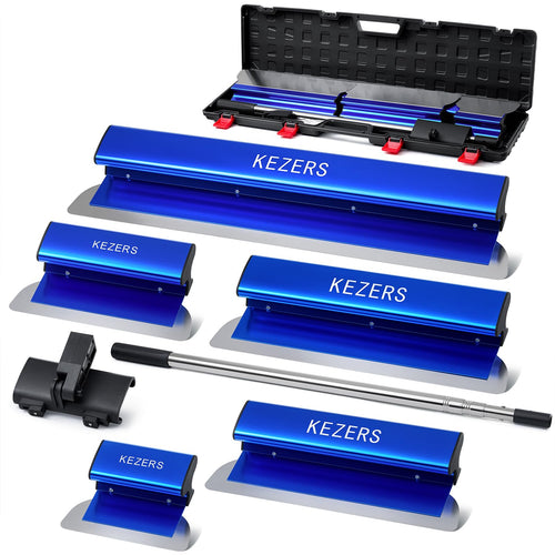 KEZERS Flächenspachtel Set (18-60cm) 5-teilig im Koffer