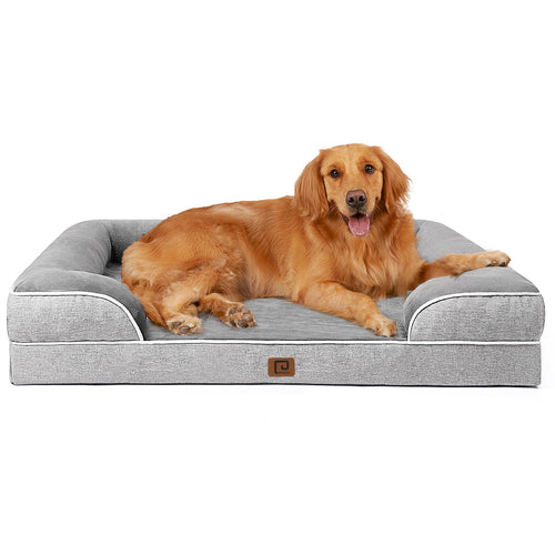 EHEYCIGA Orthopädisches Hundebett – XL, Grau (112x81cm)