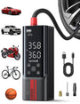 Lamicall Akku Luftpumpe 150PSI – Upgrade Metallzylinder, kompaktes, graues Metallgehäuse. Zum kabellosen Aufpumpen von Fahrzeugreifen und Sportbällen.
